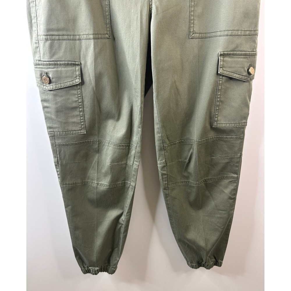 White House Black Market Cargo Jogger Pants Size 6 Olive Green Utility WHBM - Picture 8 of 11